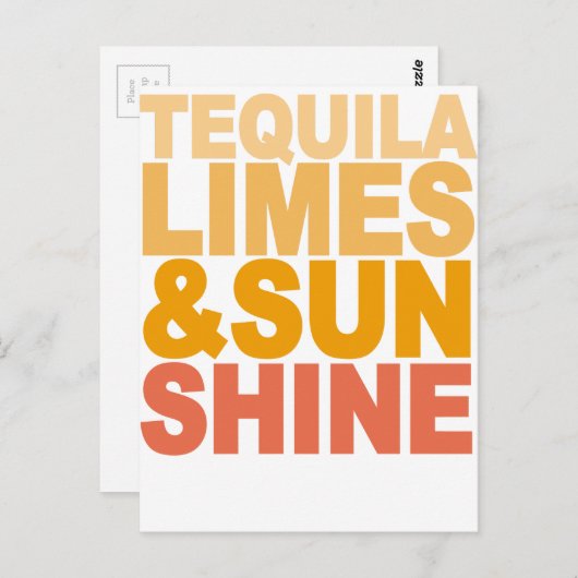TEQUILA LIMES EN SUN SHINE M.png Briefkaart (Voorkant / Achterkant)