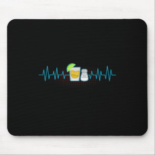 Tequila Limoen Salt Heartbeat Funny Cinco De Mayo Muismat