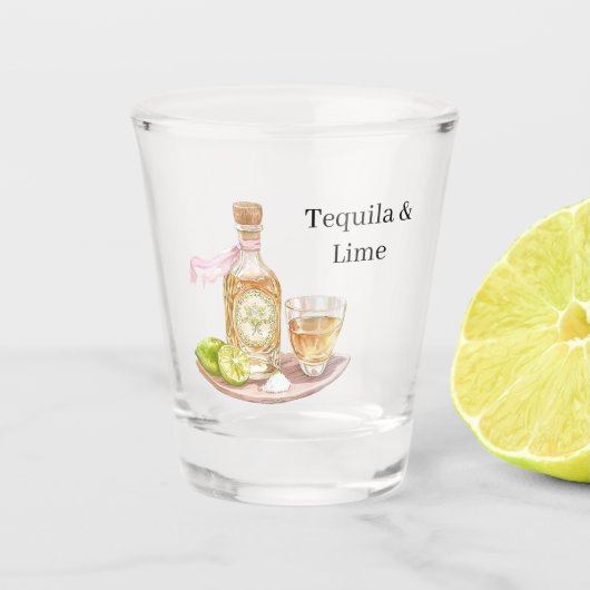 Tequila & Limoen Shot Glas (Voorkant)
