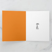 Tequila Lover's Large Oranje Birthday Kaart (Binnen)