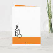 Tequila Lover's standaard Oranje geboortedag Kaart (Achterkant)