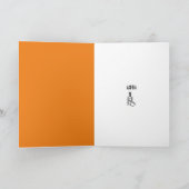 Tequila Lover's standaard Oranje geboortedag Kaart (Binnen)