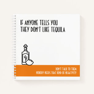 Tequila Lover's standaard Sinaasappel Notitieboek