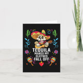 Tequila maakt mijn kleren Herfst van alcoholische Kaart (Voorkant)