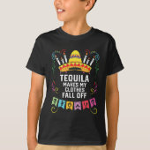 Tequila maakt mijn kleren Herfst van alcoholische T-shirt (Voorkant)