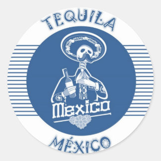 TEQUILA MÉXICO BLUE RONDE STICKER