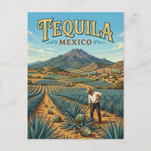 Tequila Mexico Briefkaart (Voorkant)