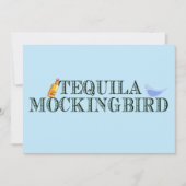 Tequila Mockingbird Grappig boek Pun Verjaardag Kaart (Voorkant)