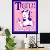 Tequila poster vintage boisson Tequila (Bureau à domicile)