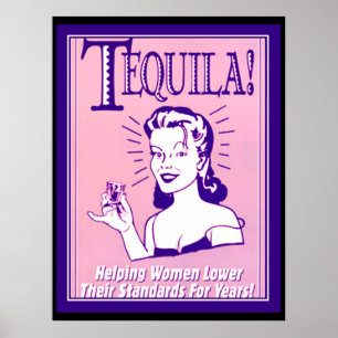 Tequila poster vintage boisson Tequila