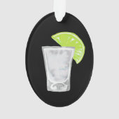 Tequila Shot Personalized Ornament (achterkant)
