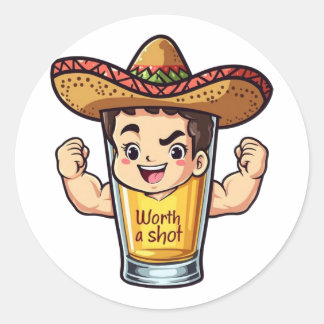 Tequila Shot Worth A Shot Sticker - Grappige Drank