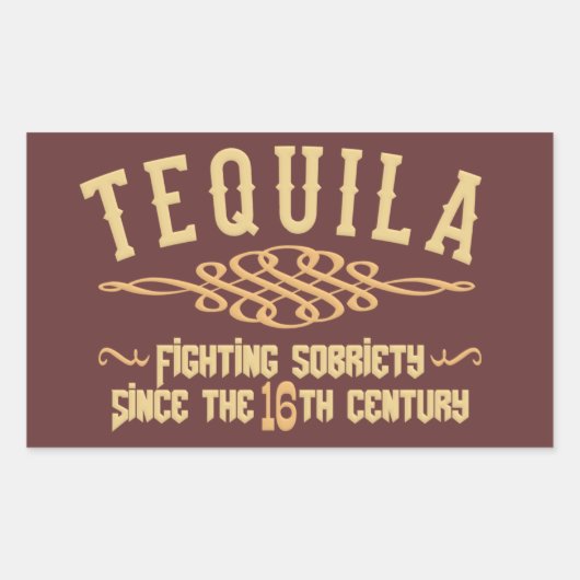 TEQUILA-stickers Rechthoekige Sticker (Voorkant)