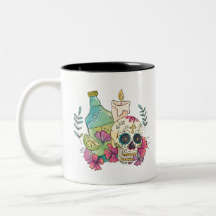 Tequila Sugar Skull Tweekleurige Koffiemok