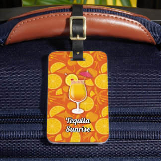 Tequila sunrise bagagelabel