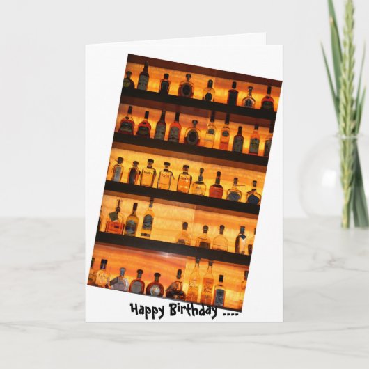 Tequila Sunrise Birthday Card Kaart (Voorkant)