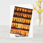 Tequila Sunrise Birthday Card Kaart (Gele Bloem)