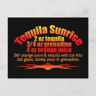 Tequila Sunrise briefkaart
