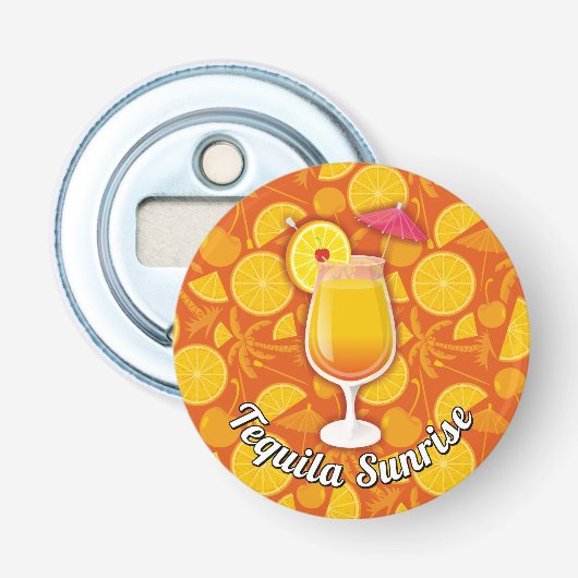 Tequila Sunrise Button Flesopener (Voorkant)