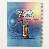 Tequila Sunrise Cocktail (#7/12 Drink Recipe Set) Planner (Achterkant)