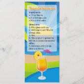 Téquila Sunrise Cocktail Recette Invitation (Devant)