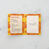 Tequila Sunrise Cocktail Recipe Kaart (Binnen)