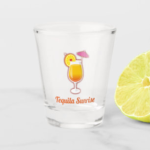 Tequila Sunrise Cocktail Shot Glas