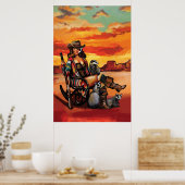 "Tequila Sunrise" Cool Pinup Gift Art Poster (Keuken)