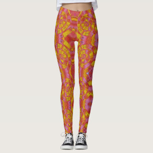 Tequila Sunrise Fitness Leggings