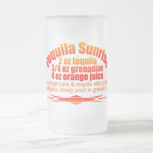 Tequila Sunrise-mok - kies stijl en kleur Matglas Bierpul