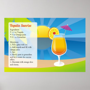 Tequila Sunrise Poster