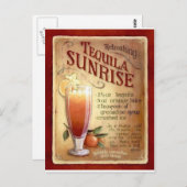 tequila sunrise recept briefkaart (Voorkant / Achterkant)