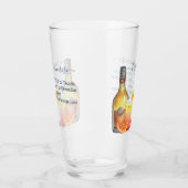 Tequila Sunrise Recept Waterverf Gemengde Drink Glas (Links)