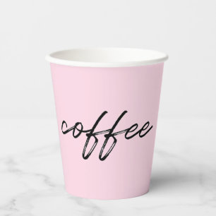 Tequila Sunrise Roze Wegwerp Koffie Cups Papieren Bekers