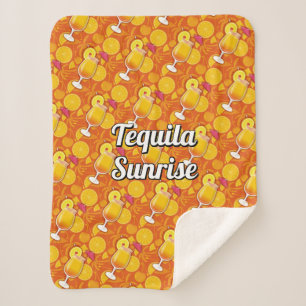 Tequila Sunrise Sherpa Deken