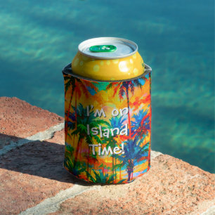 [Tequila Sunrise] Tropical Island Time Drink Beer Blikjeskoeler