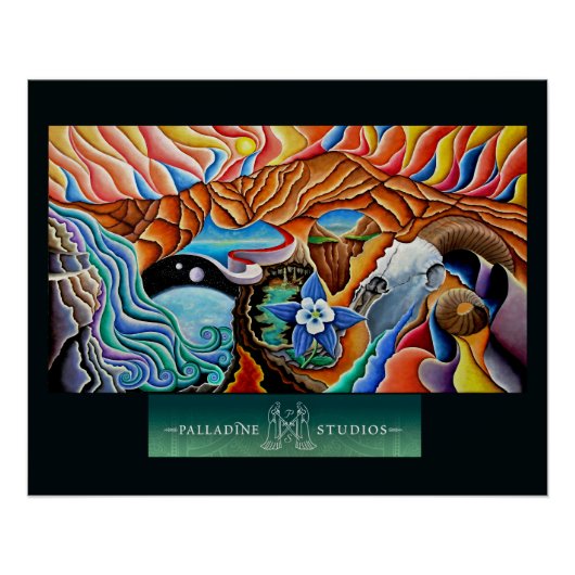 'Tequila Sunset' glanzend Poster Perfect Poster (Voorkant)