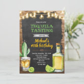Tequila Tasting birthday invitation (Debout devant)