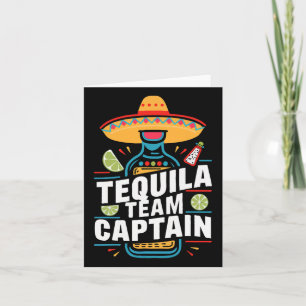 Tequila Team Captain Cinco De Mayo Feest Fiesta Kaart