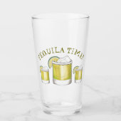 Tequila Time Limoen Margarita Cocktail Mixed Drink Glas (Voorkant)