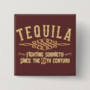 TEQUILA-toets Vierkante Button 5,1 Cm