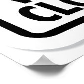  Tequila waarschuwingsteken Poster (Hoek)