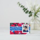 Ter ere van Veteran Memory Kaart Contactkaartje (Staand voorkant)