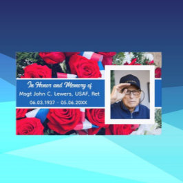 Ter ere van Veteran Memory Kaart Contactkaartje