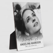 Ter Herinnering | Herdenkingsfoto Fotoplaat (Zijkant)