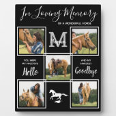 Ter Herinnering Persoonlijk Dodenherdenking Paard  Fotoplaat (Voorkant)