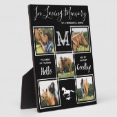 Ter Herinnering Persoonlijk Dodenherdenking Paard  Fotoplaat (Zijkant)