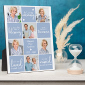 Ter liefdevolle herinnering 6 foto collage aangepa fotoplaat (Zijkant)