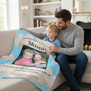 Ter liefdevolle herinnering aan mammie herdenking fleece deken
