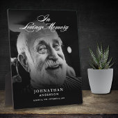 Ter liefdevolle herinnering Foto Elegant Schrift T Fotoplaat